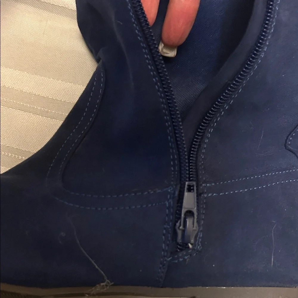 Women's Navy Knee-High Boots